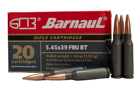 Barnaul 545x39 poly coated ammunition